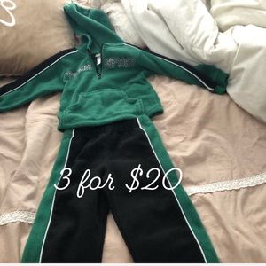 Kidgets fleece set 18m 3itemsfor$20